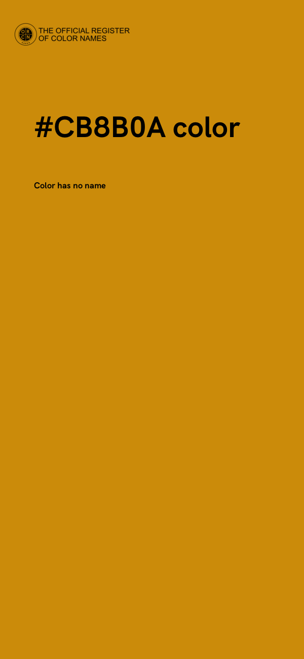 #CB8B0A color image