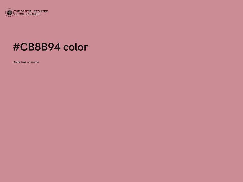 #CB8B94 color image