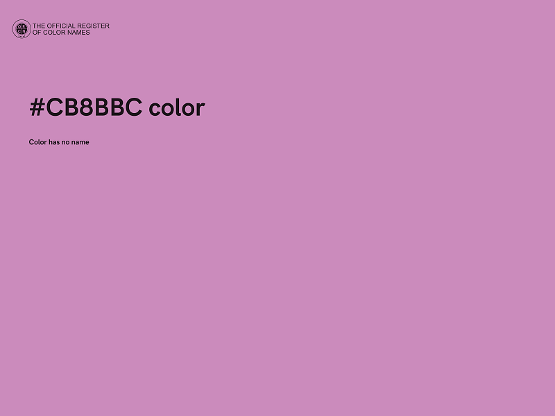 #CB8BBC color image