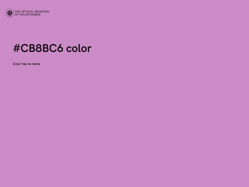 #CB8BC6 color image