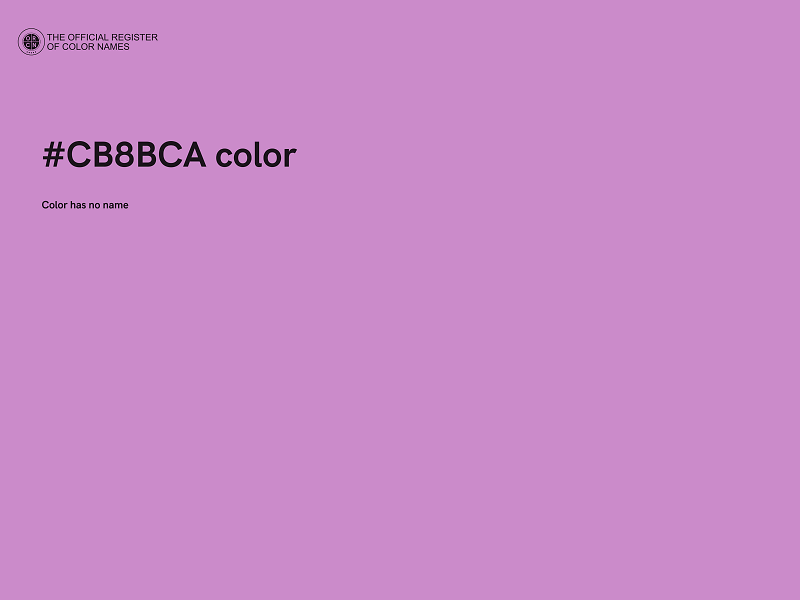 #CB8BCA color image