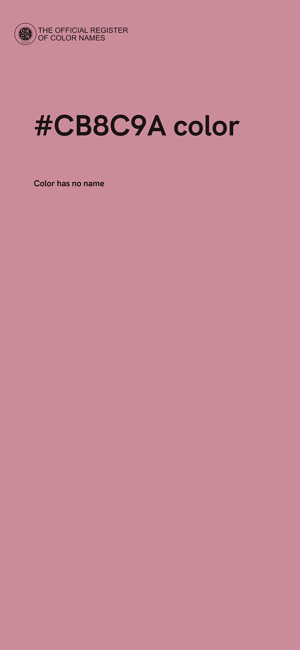 #CB8C9A color image