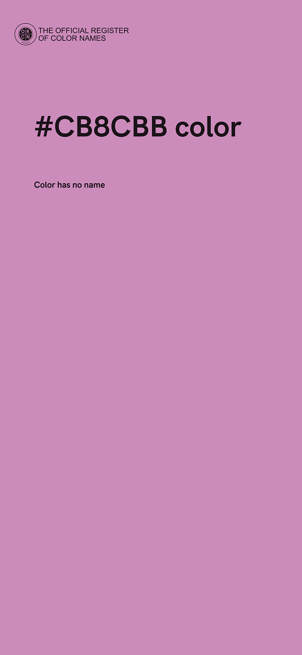 #CB8CBB color image