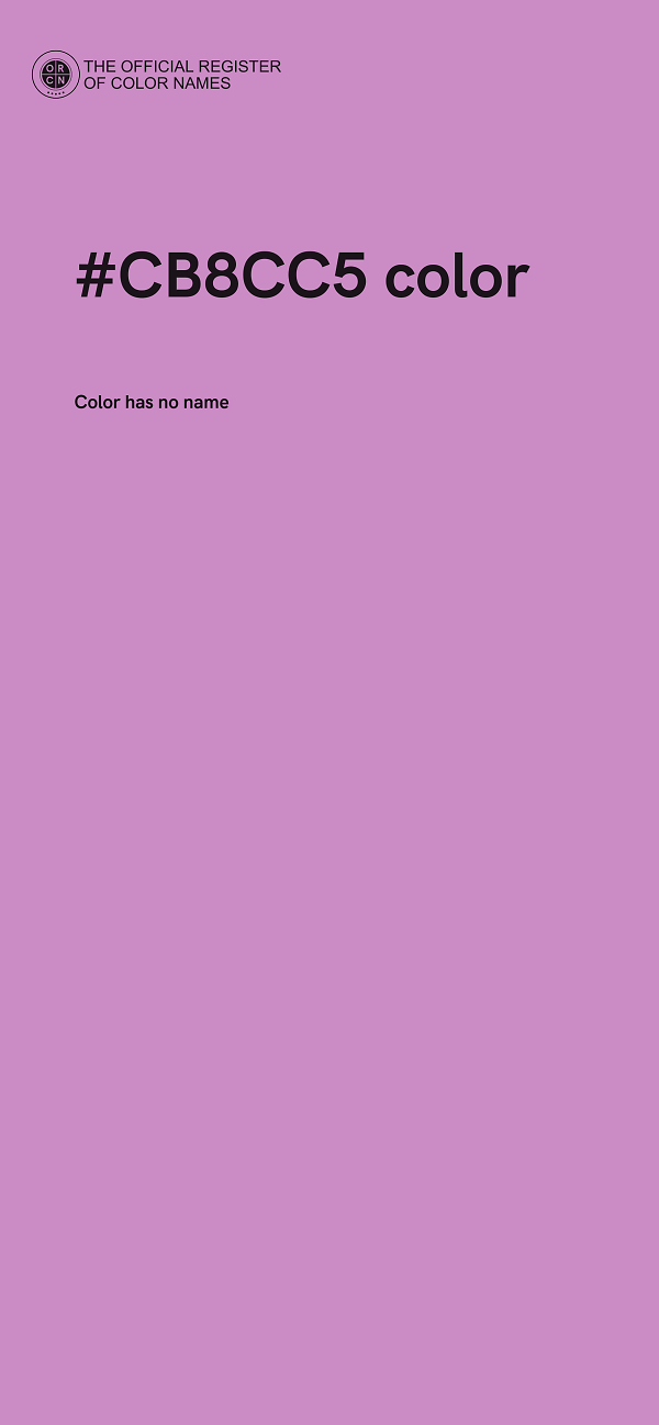 #CB8CC5 color image