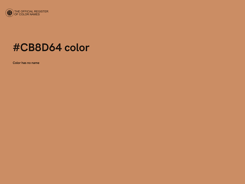 #CB8D64 color image