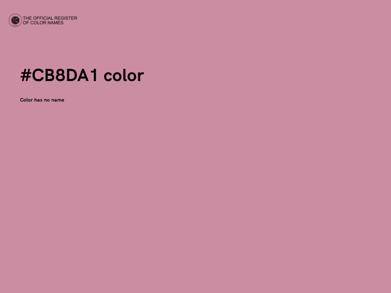 #CB8DA1 color image