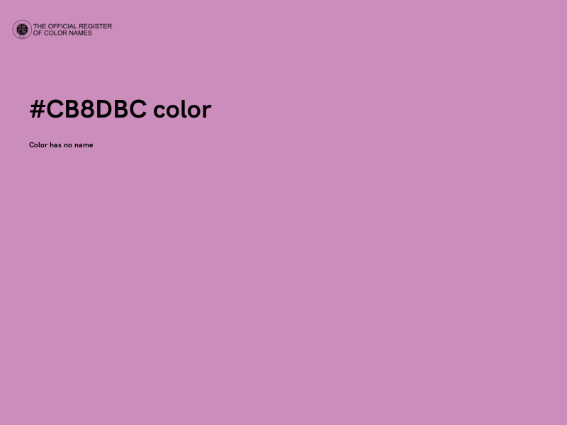 #CB8DBC color image