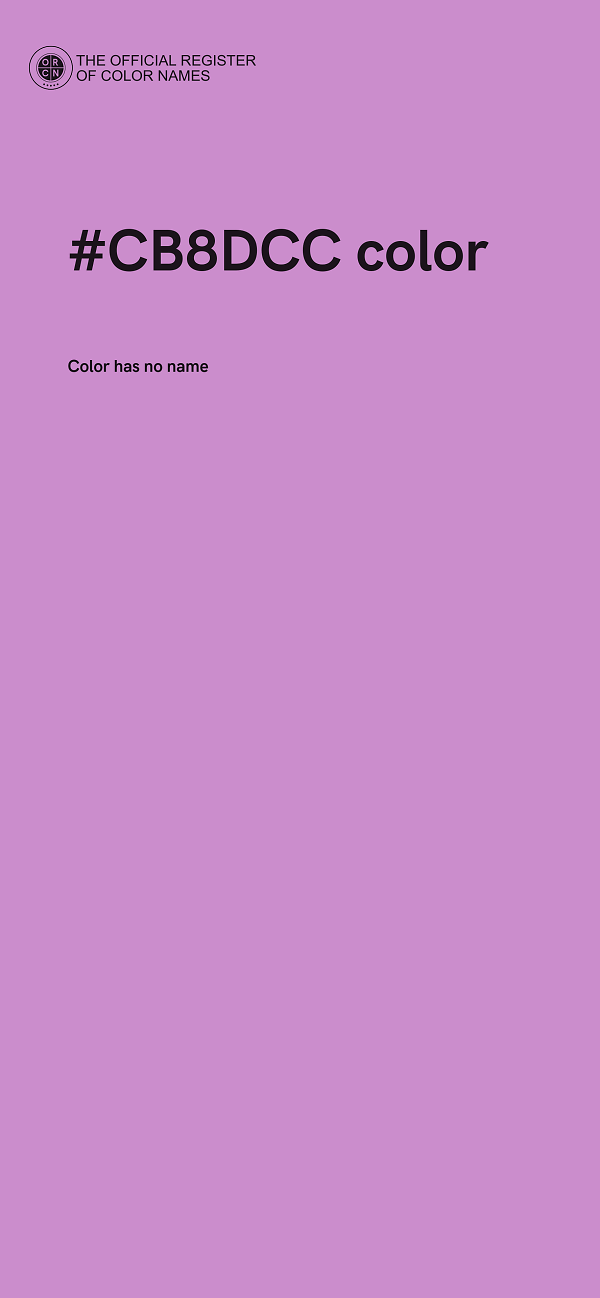 #CB8DCC color image