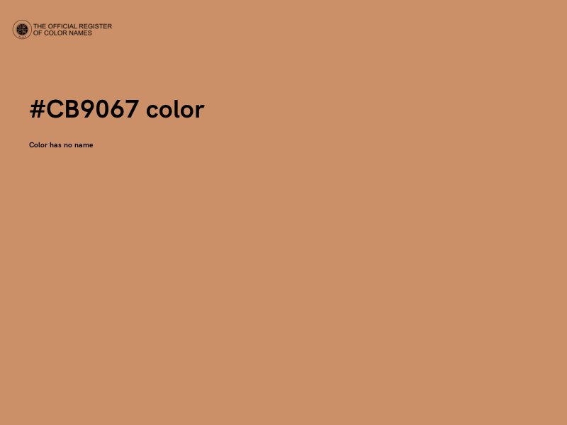 #CB9067 color image
