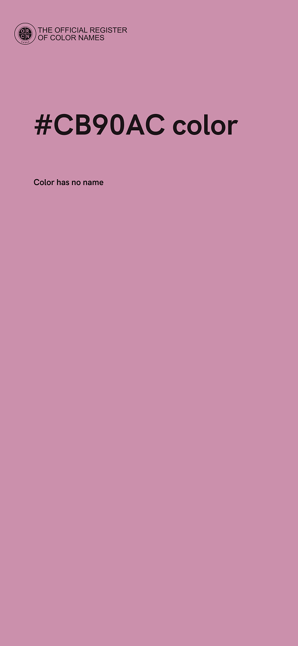 #CB90AC color image