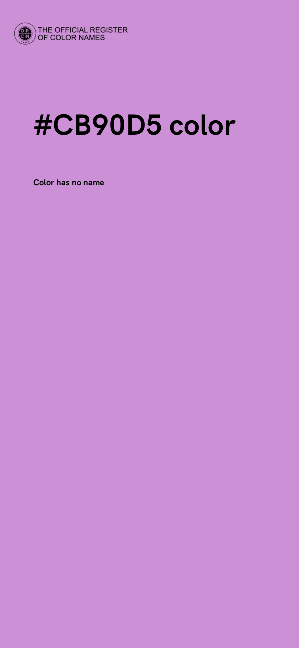 #CB90D5 color image
