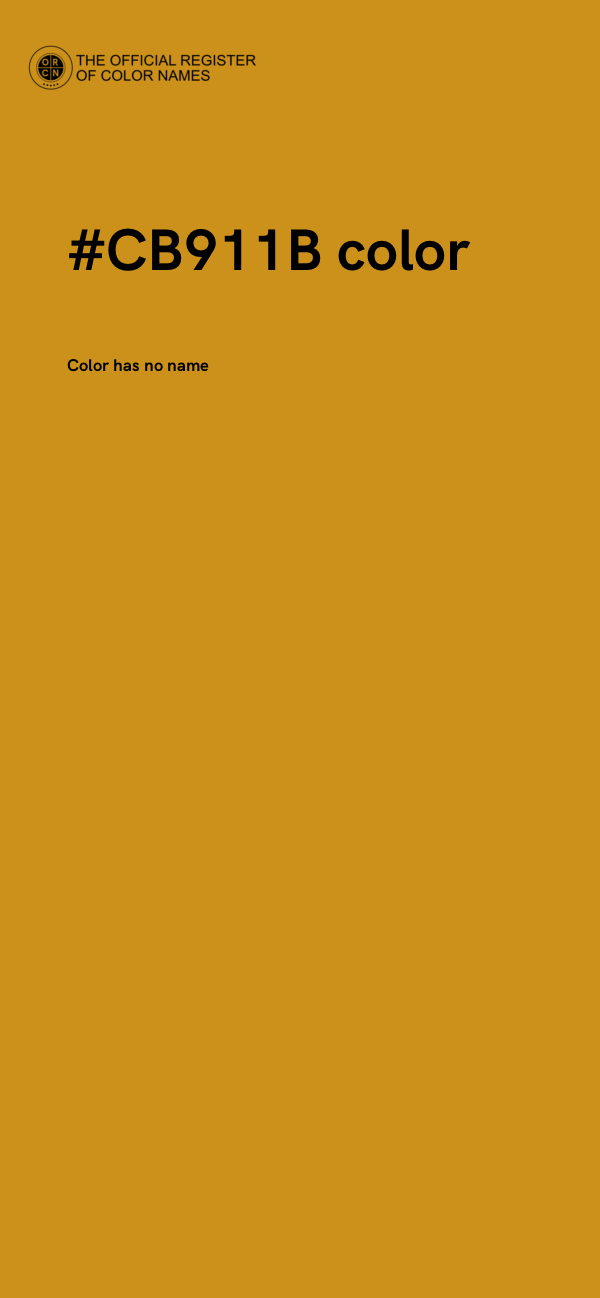 #CB911B color image