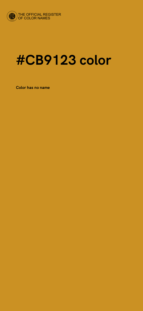 #CB9123 color image