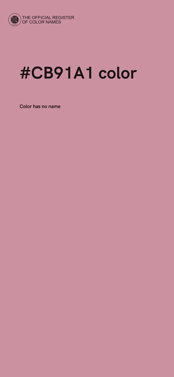 #CB91A1 color image