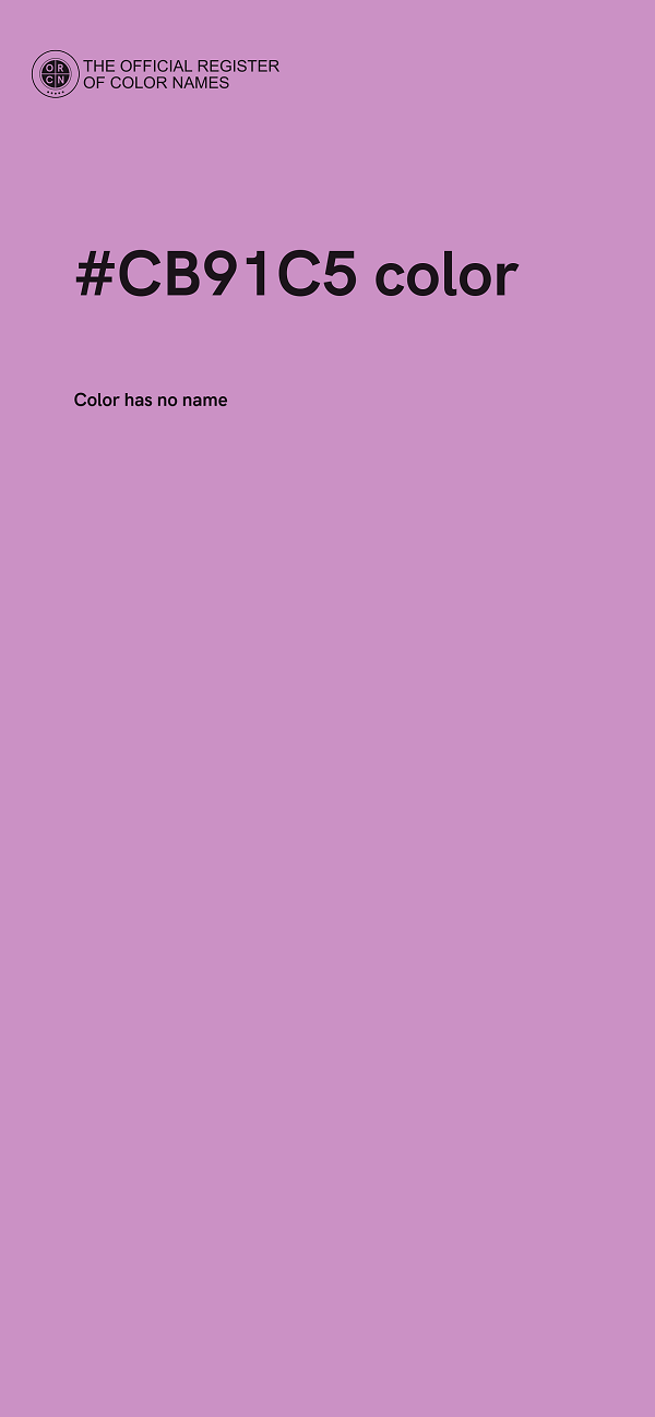 #CB91C5 color image