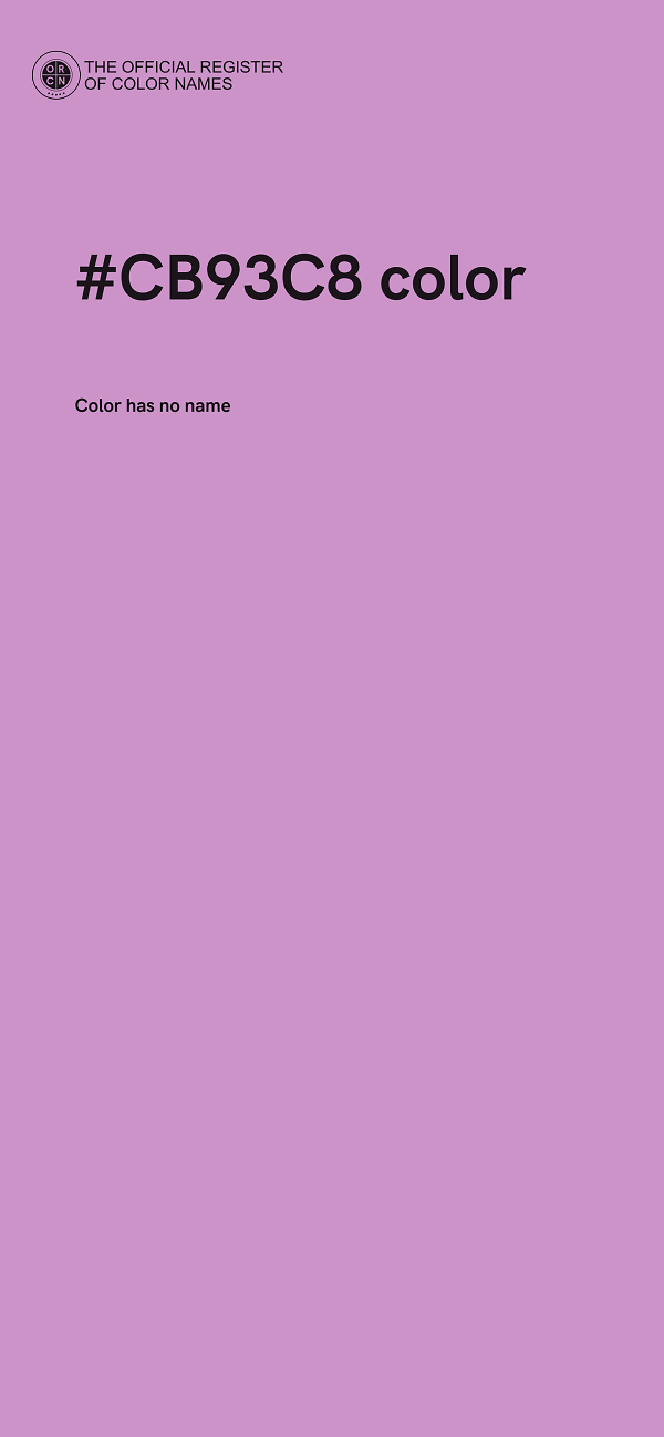 #CB93C8 color image