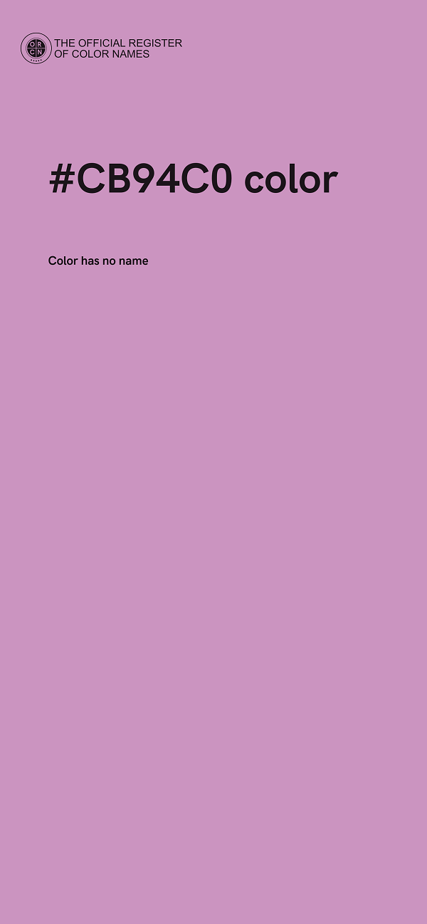 #CB94C0 color image
