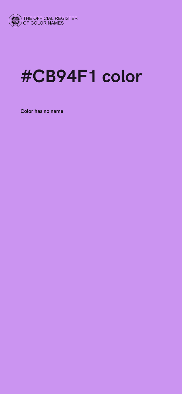 #CB94F1 color image
