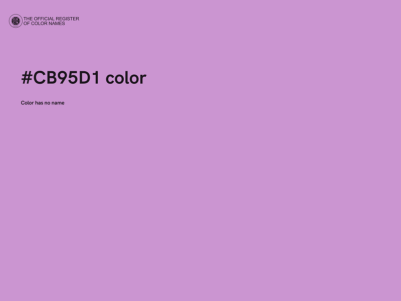 #CB95D1 color image