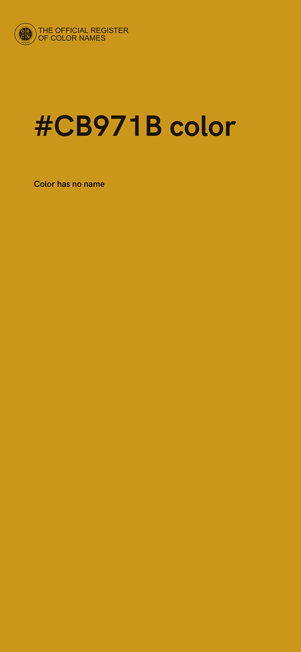 #CB971B color image