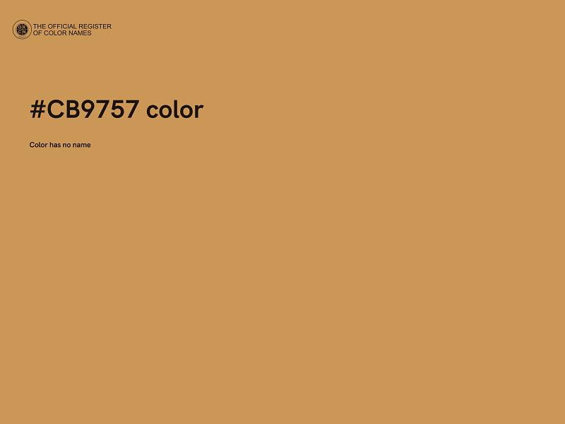 #CB9757 color image