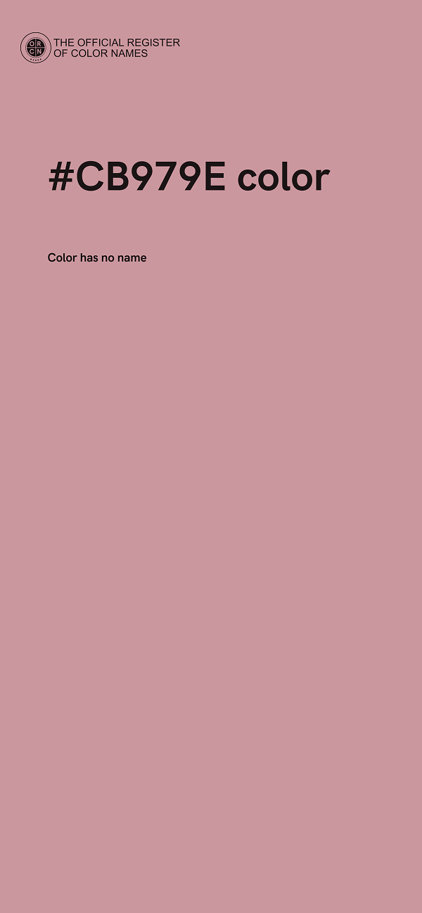 #CB979E color image