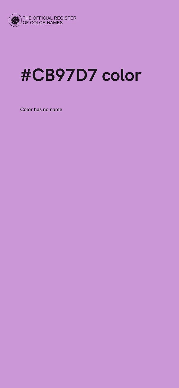 #CB97D7 color image