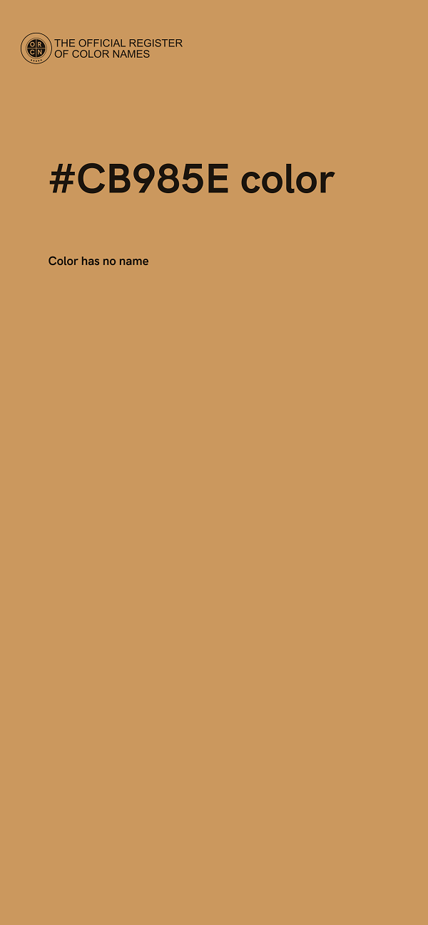 #CB985E color image