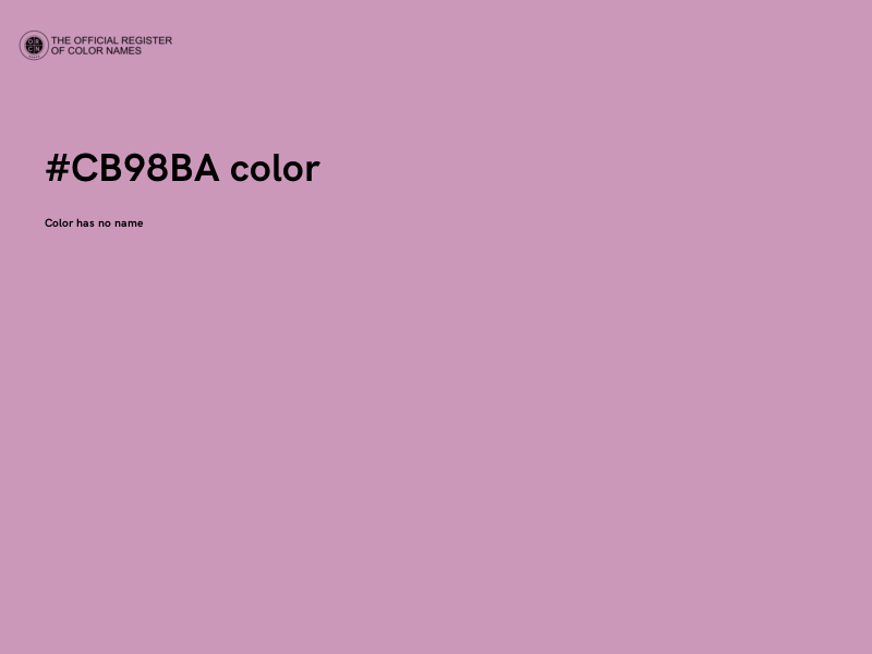 #CB98BA color image