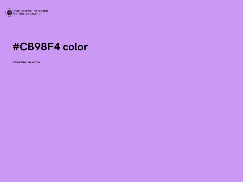 #CB98F4 color image