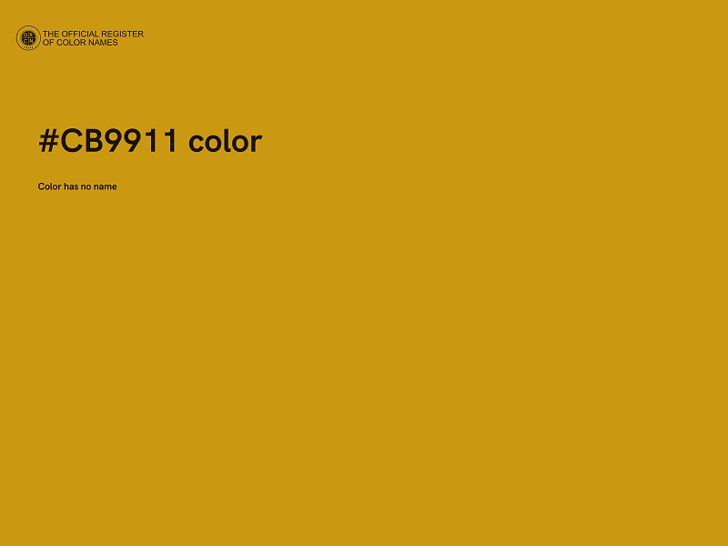 #CB9911 color image