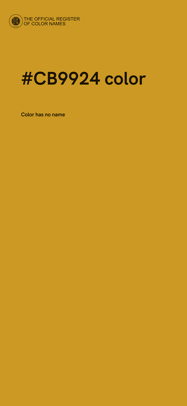 #CB9924 color image