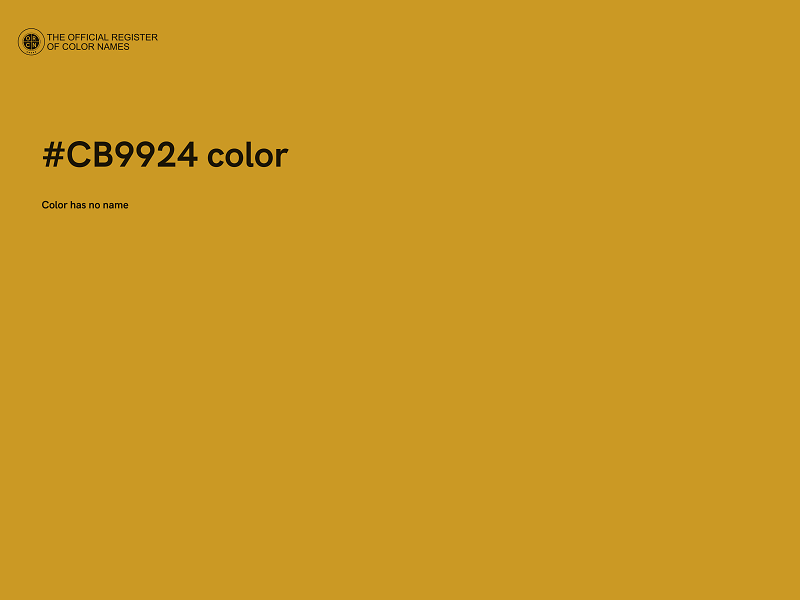 #CB9924 color image