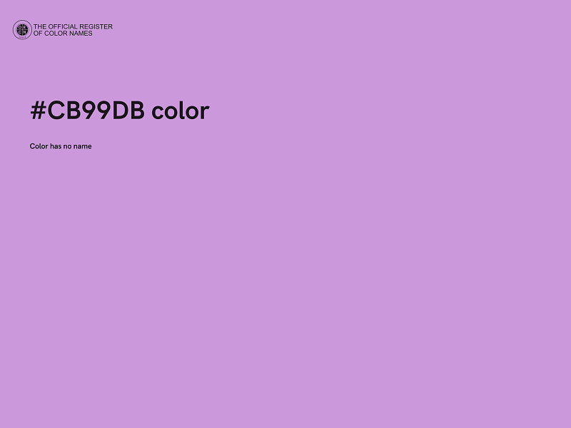 #CB99DB color image