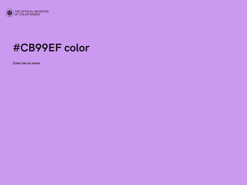 #CB99EF color image