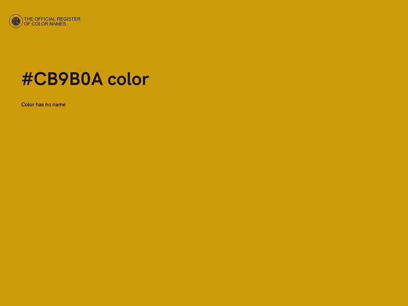 #CB9B0A color image