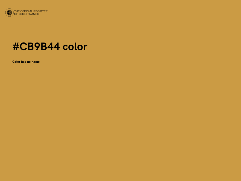 #CB9B44 color image