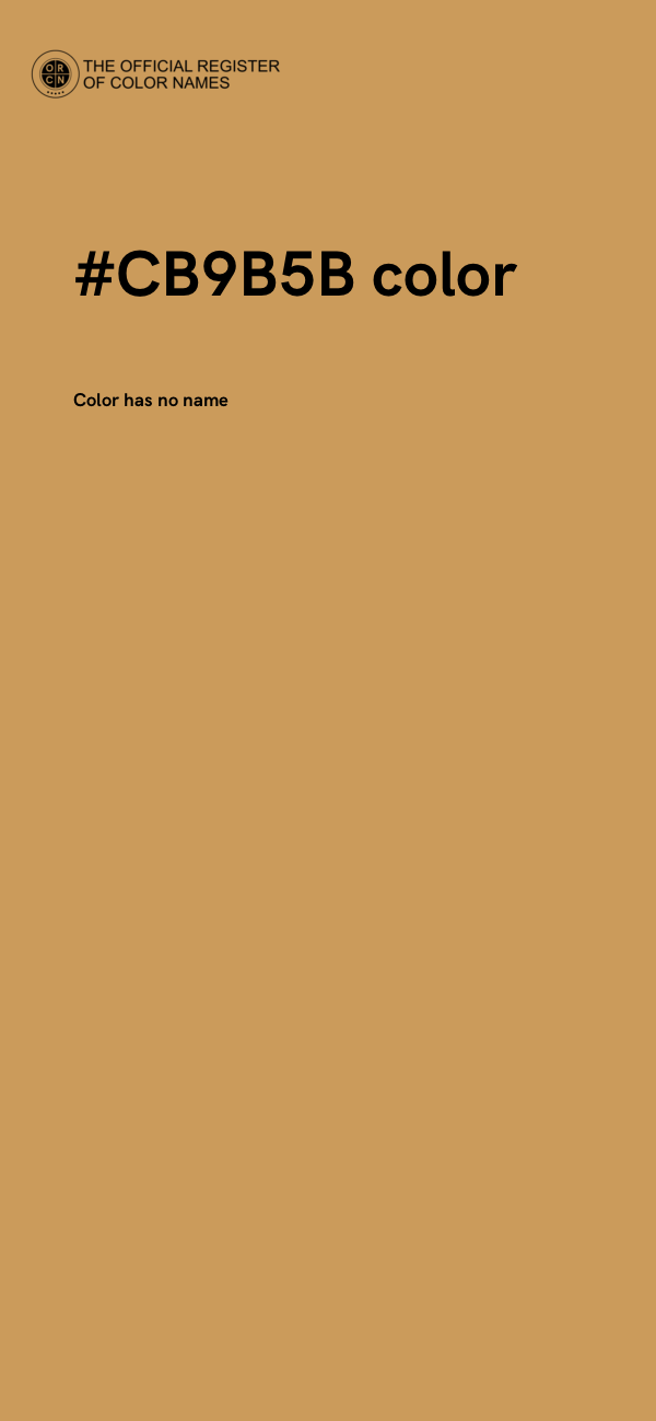 #CB9B5B color image