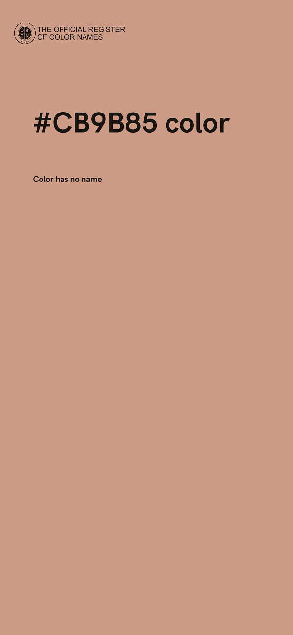 #CB9B85 color image