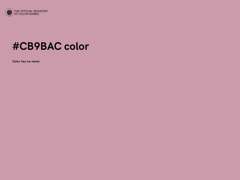 #CB9BAC color image