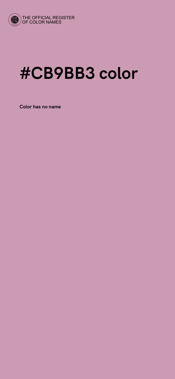 #CB9BB3 color image
