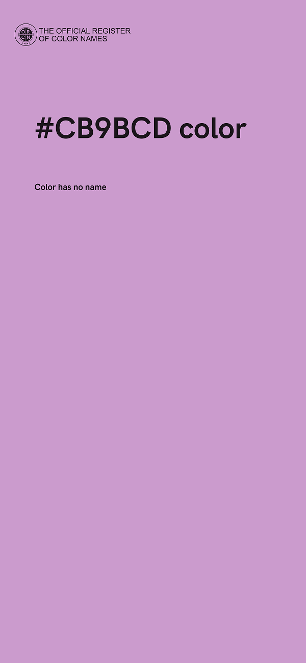 #CB9BCD color image