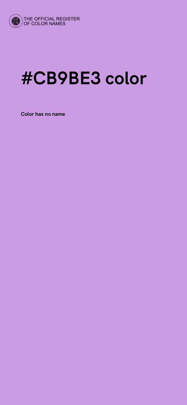 #CB9BE3 color image