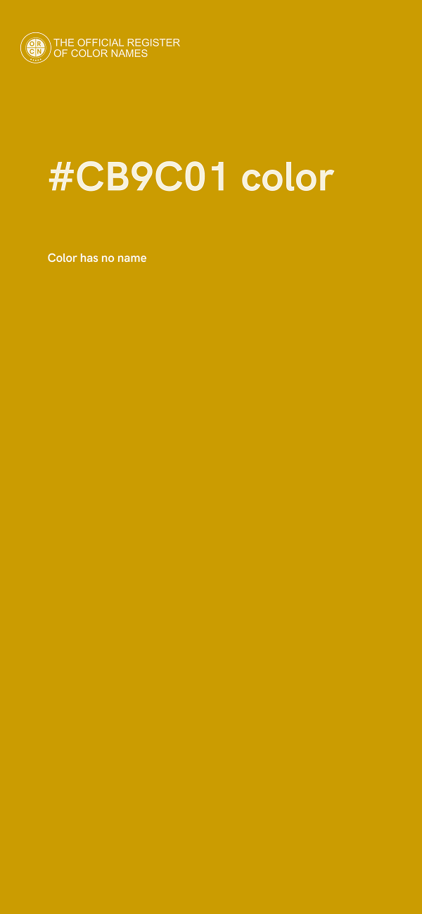 #CB9C01 color image