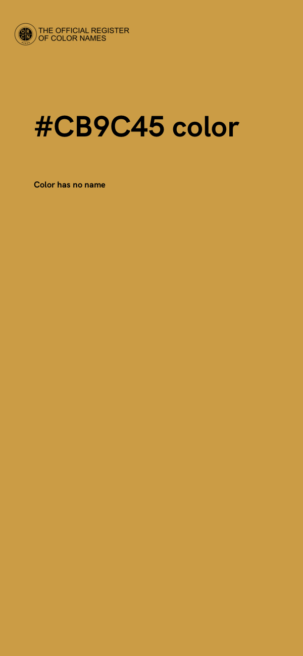 #CB9C45 color image