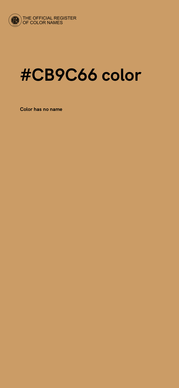 #CB9C66 color image