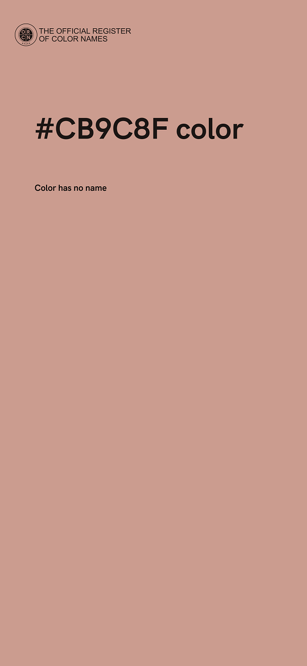 #CB9C8F color image