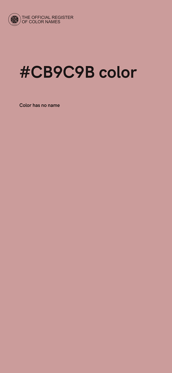 #CB9C9B color image