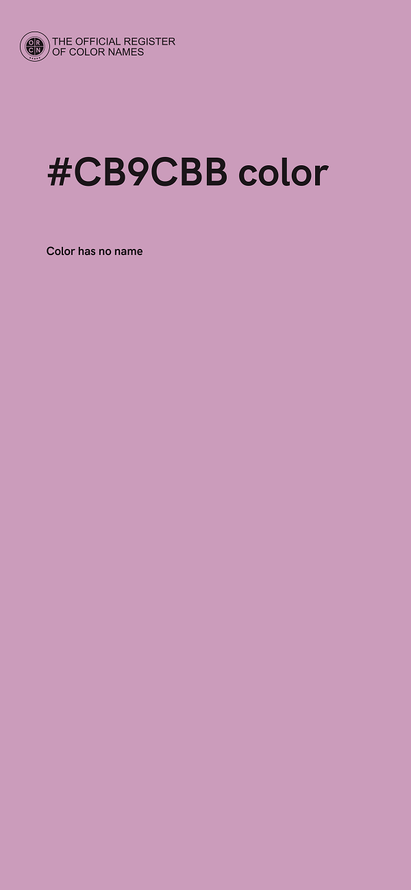 #CB9CBB color image