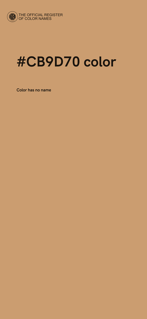 #CB9D70 color image